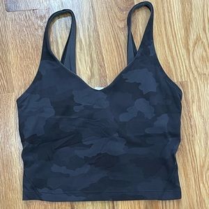 Lululumon camo crop top